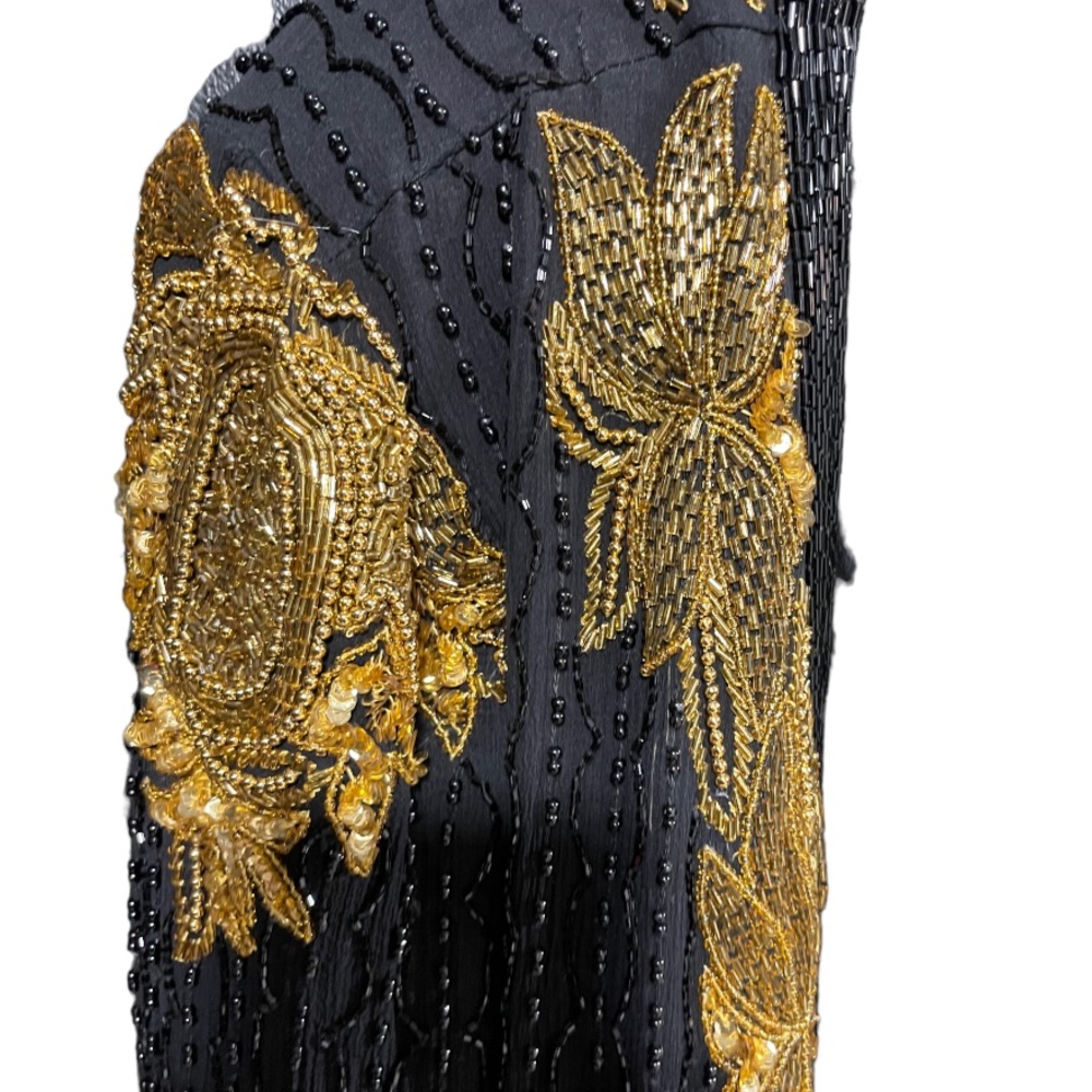 BEAUTIFUL VINTAGE “BALMAIN” STYLE HAND BEADED CARDIGAN - Picture 6 of 9
